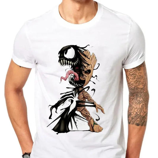 Funny Marvel Groot Venom T-Shirt for Men