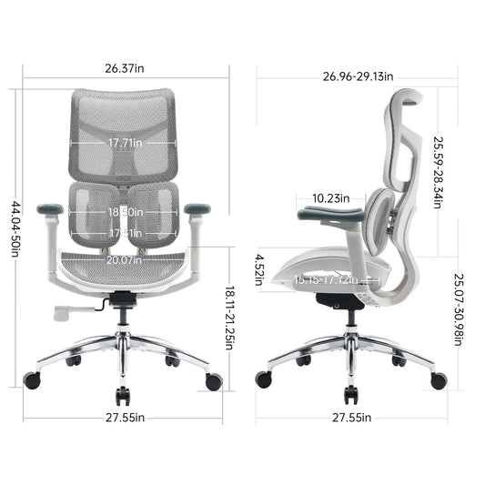 Ergonomic Office Chair with Dual Lumbar Support