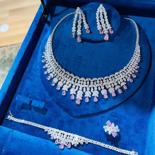 2023 Bridal Wedding Jewelry Set - 4 Pieces