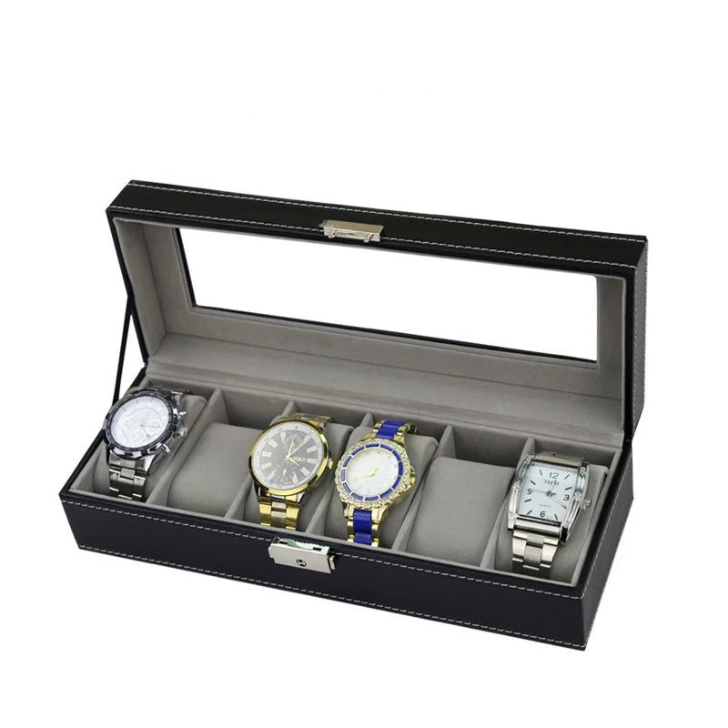 Travel Watch Organizer Case with Jewelry Storage