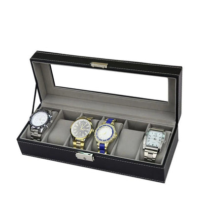 Travel Watch Organizer Case with Jewelry Storage