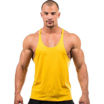 Men's Fitness Stringer Tank Top for Workouts