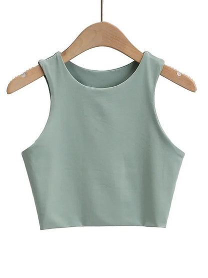 Sexy Slim Sleeveless Nylon Tank Tops Women
