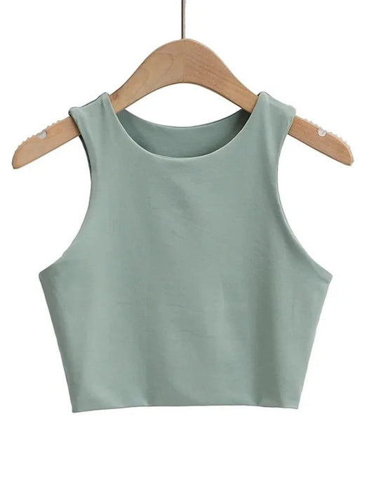 Sexy Slim Sleeveless Nylon Tank Tops Women
