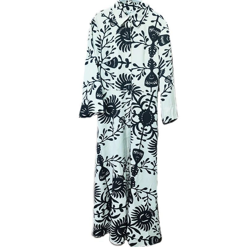 Chic Vintage Floral Midi Dress for Women