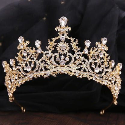 Luxury Crystal Tiara for Bridal Hair Jewelry