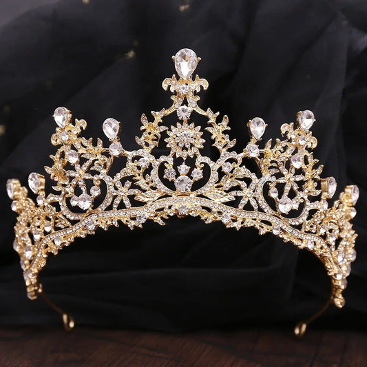 Luxury Crystal Tiara for Bridal Hair Jewelry
