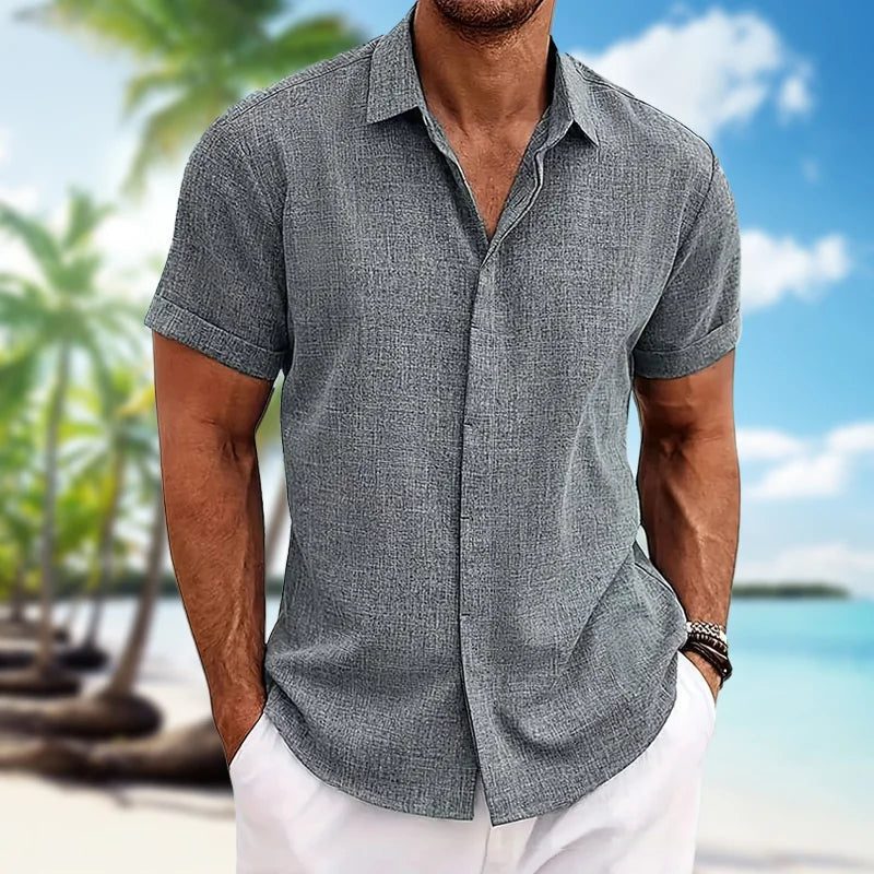 Lightweight Casual Men’s Cotton Linen Shirt
