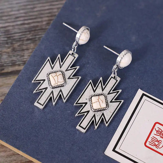 Bulk Western Cowgirl Aztec Dangle Earrings