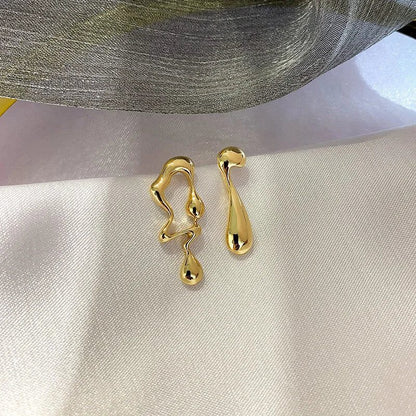 2023 Cute Silver Pearl Hoop Earrings