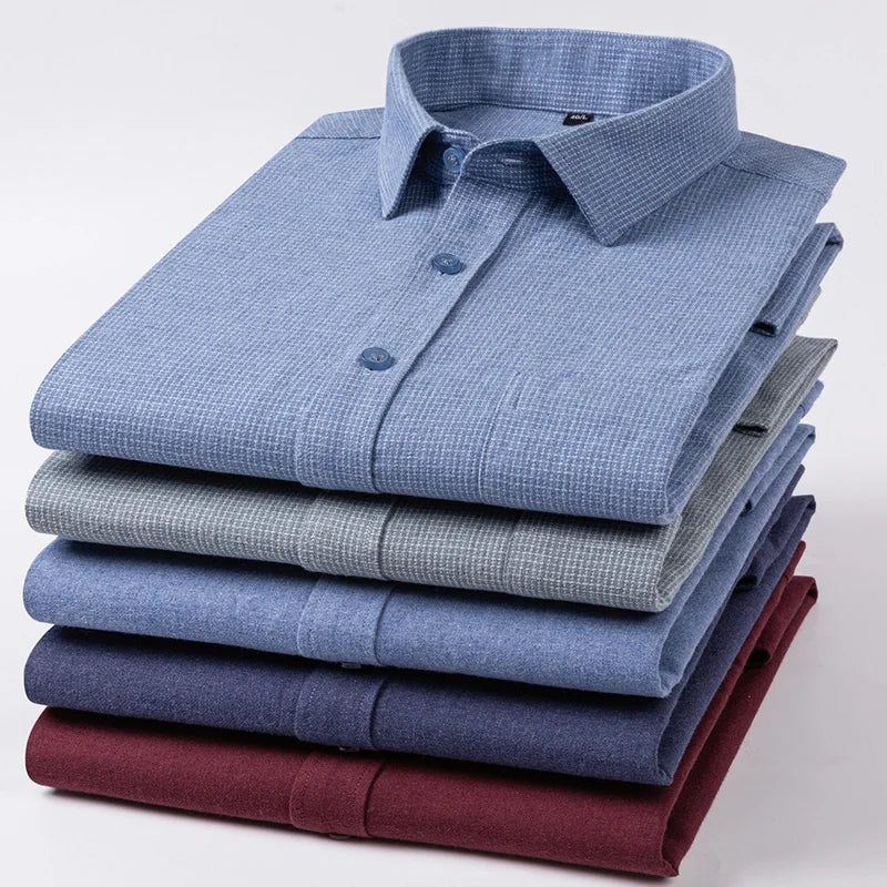 Men's Flannel Shirt: Soft Cotton Slim Fit