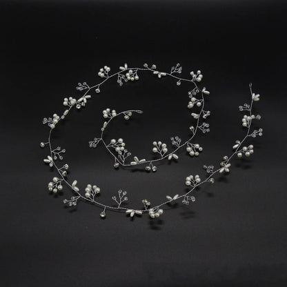 Elegant Floral Crystal Pearl Wedding Hairpin