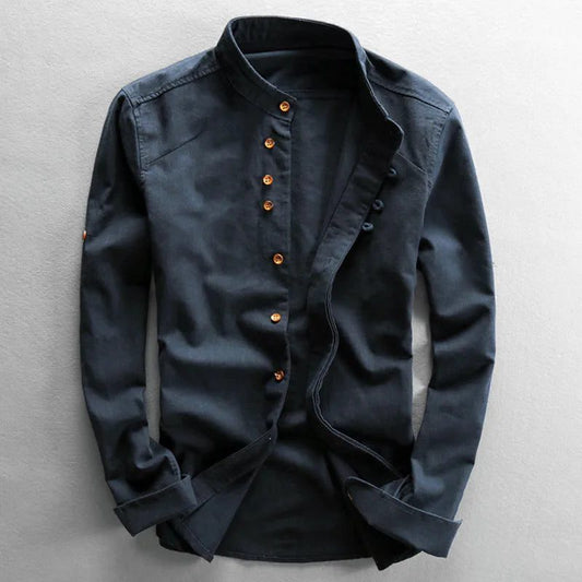 Men's Linen Cotton Shirt - Harajuku Style