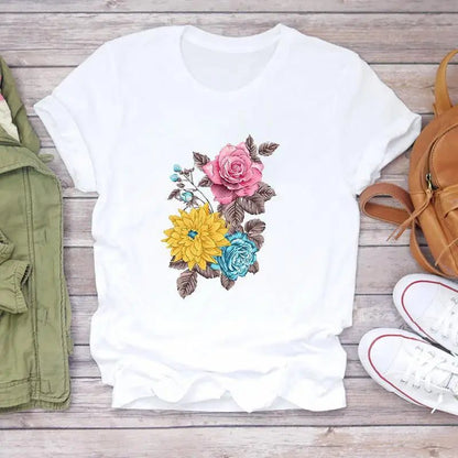 Floral Print Oversized T-Shirt for Women