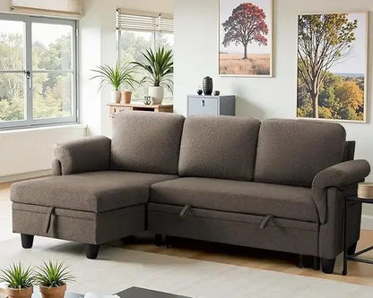 Reversible Sofa Bed with Storage Chaise