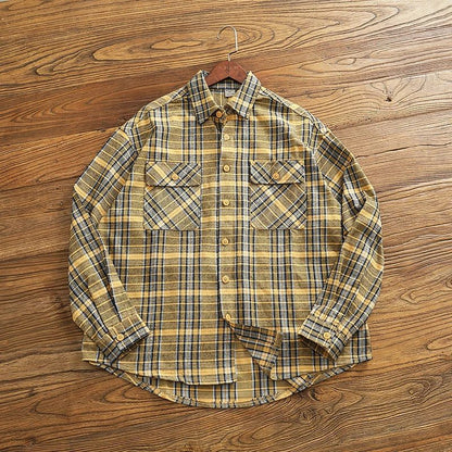 Men's 2024 Retro Flannel Plaid Shirt