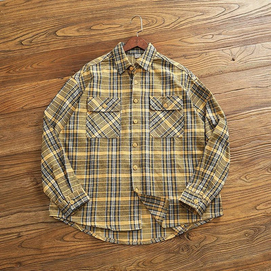 Men's 2024 Retro Flannel Plaid Shirt