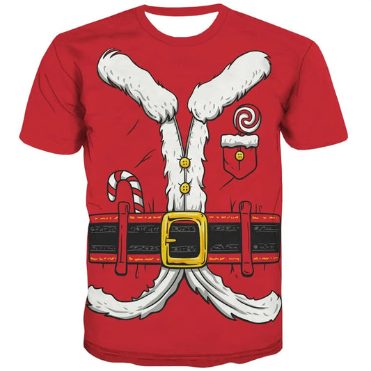 Funny Santa Claus Christmas T-Shirt for Men