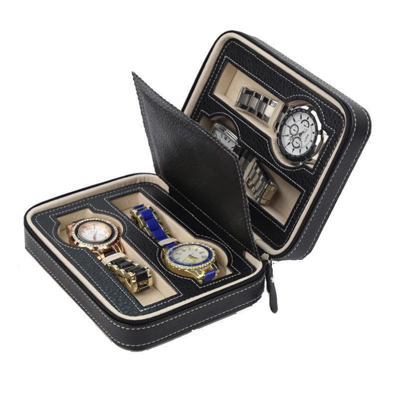 Travel Watch Organizer Case with Double Layer