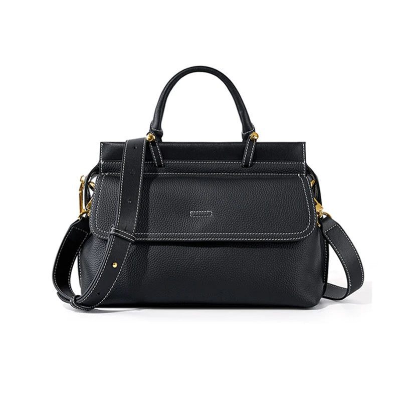 Genuine Leather Work Tote Handbags for Women