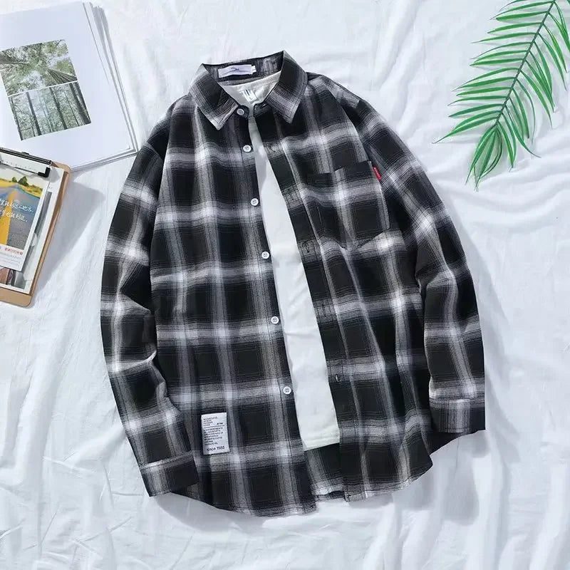 High-Quality Men's Flannel Plaid Shirt
