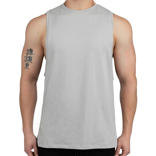 Men's Summer Cotton Sleeveless Workout Tank Top