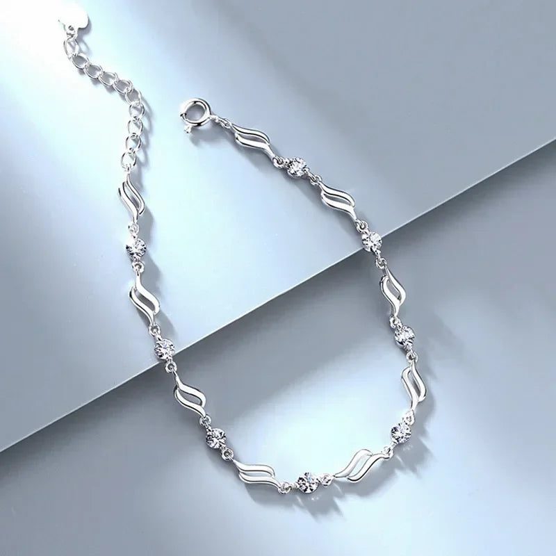 Luxury 925 Silver Pearl Bracelet for Women
