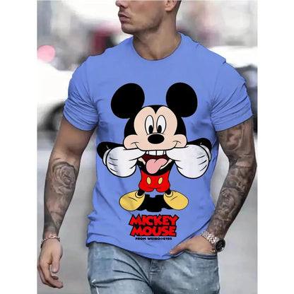 Men's 3D Cartoon Graphic T-Shirt Summer