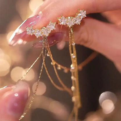 Elegant Double Pearl Dangle Earrings for Weddings