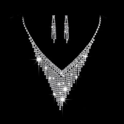 Elegant Crystal Bridal Jewelry Set for Weddings