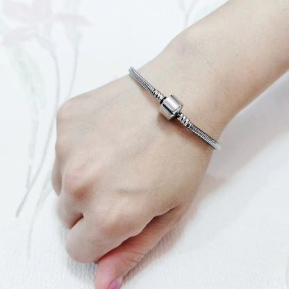 Waterproof Stainless Steel Unisex Snake Bone Bracelet