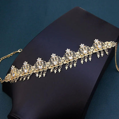 Elegant Tassel Forehead Chain for Brides
