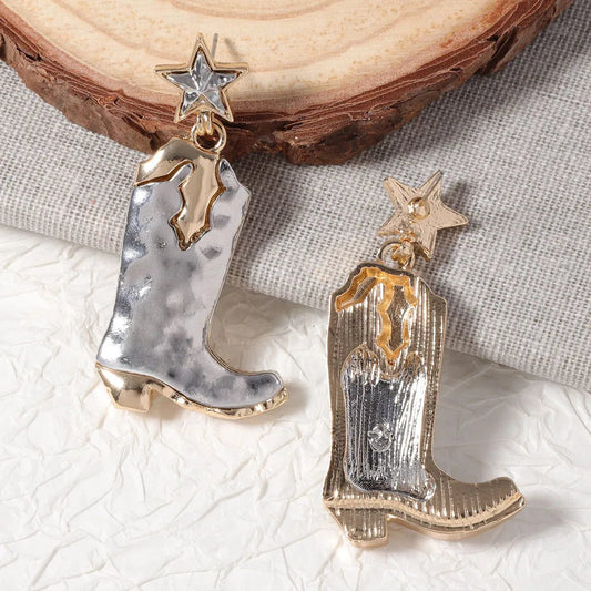 Vintage Cowboy Boot Earrings for Holiday Gifts