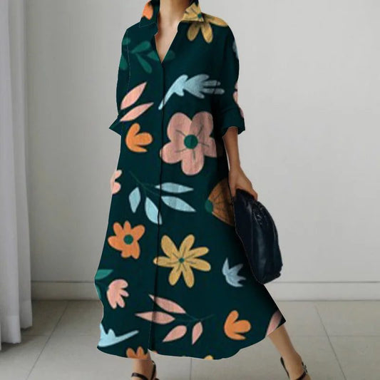 2024 Summer Hawaiian Print Women Dress Shirts