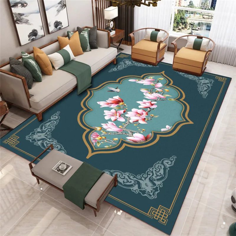 Large Non-Slip Chinese Carpet for Living Room