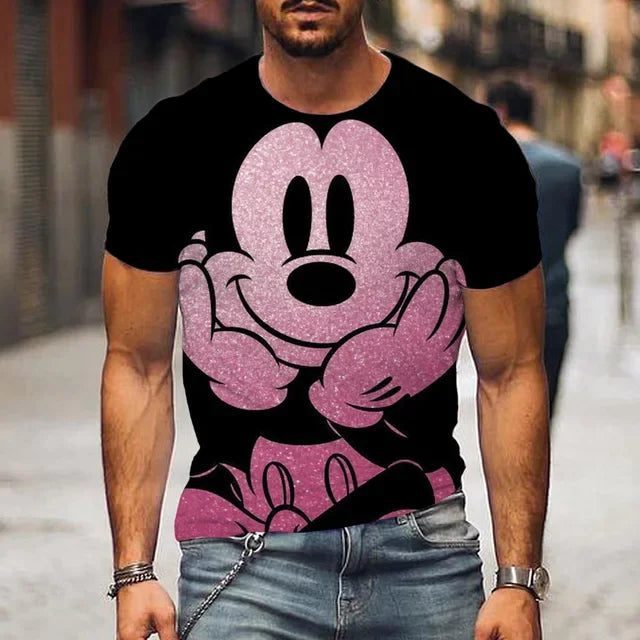 Men's Cartoon Summer T-Shirt Cute Funny Tee