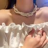 Elegant Pearl Choker Necklace for Brides