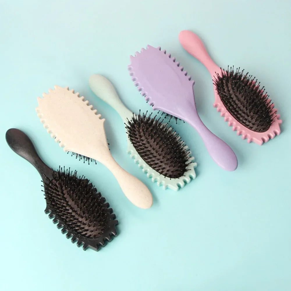 Detangling Boar Bristle Brush for Curly Hair