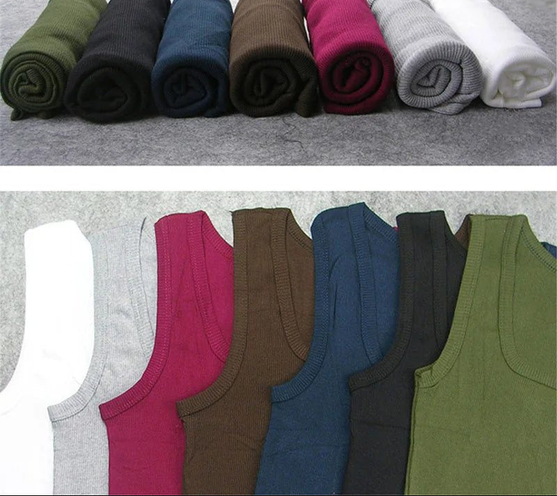 Unisex Ribbed Tank Top for Gym Wear