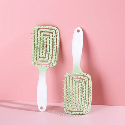 Gradient Color Detangling Comb for Curly Hair