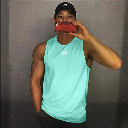 2024 Men's Breathable Mesh Fitness Tank Top