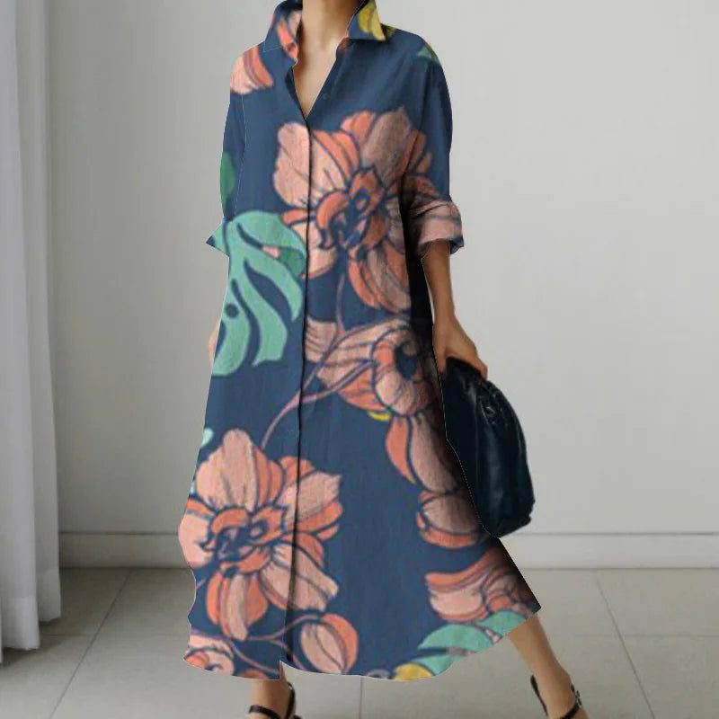 2024 Summer Hawaiian Print Women Dress Shirts