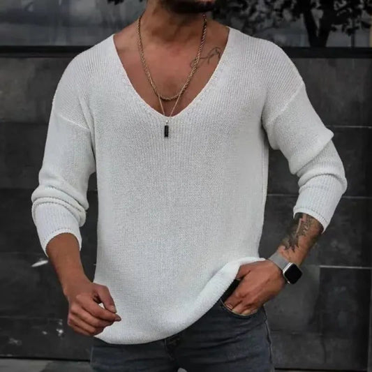 Men's Spring V-Neck Slim Fit T-Shirts