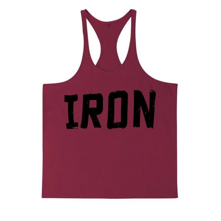 Men's Cotton Workout Tank Top for Bodybuilding