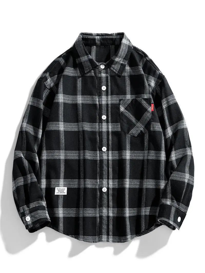 Plus Size Men's Oversized Flannel Shirt