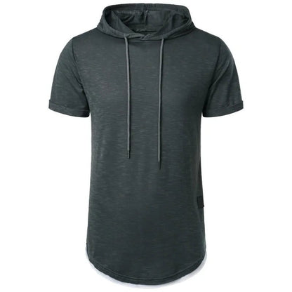 Lightweight Men's Short Sleeve Hoodie T-shirt