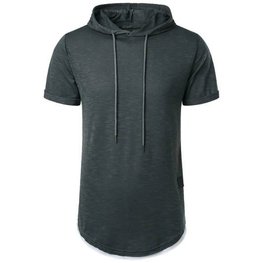 Lightweight Men's Short Sleeve Hoodie T-shirt