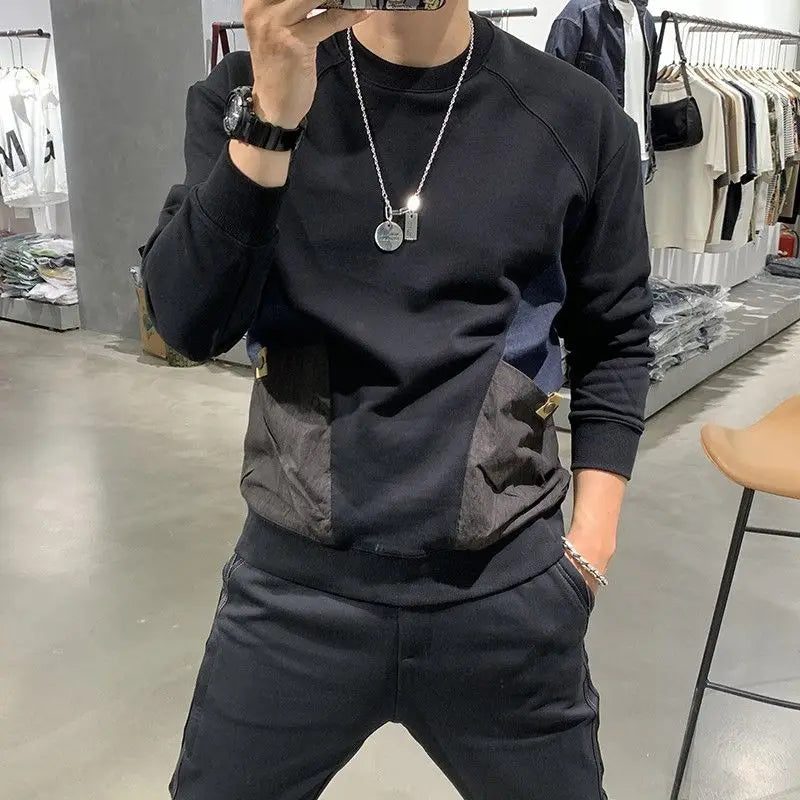 Men's Oversized Pocket T-Shirt Autumn Fashion