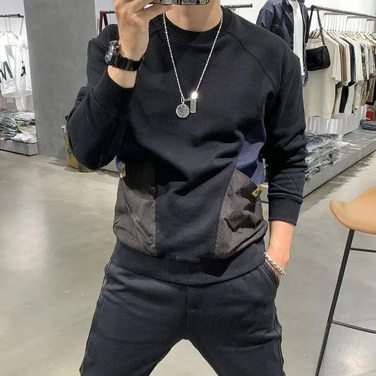 Men's Oversized Pocket T-Shirt Autumn Fashion