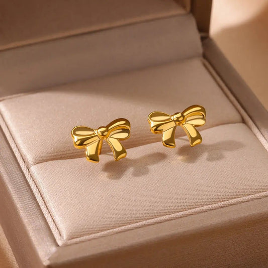 Waterproof Gold Starfish Heart Claw Earrings